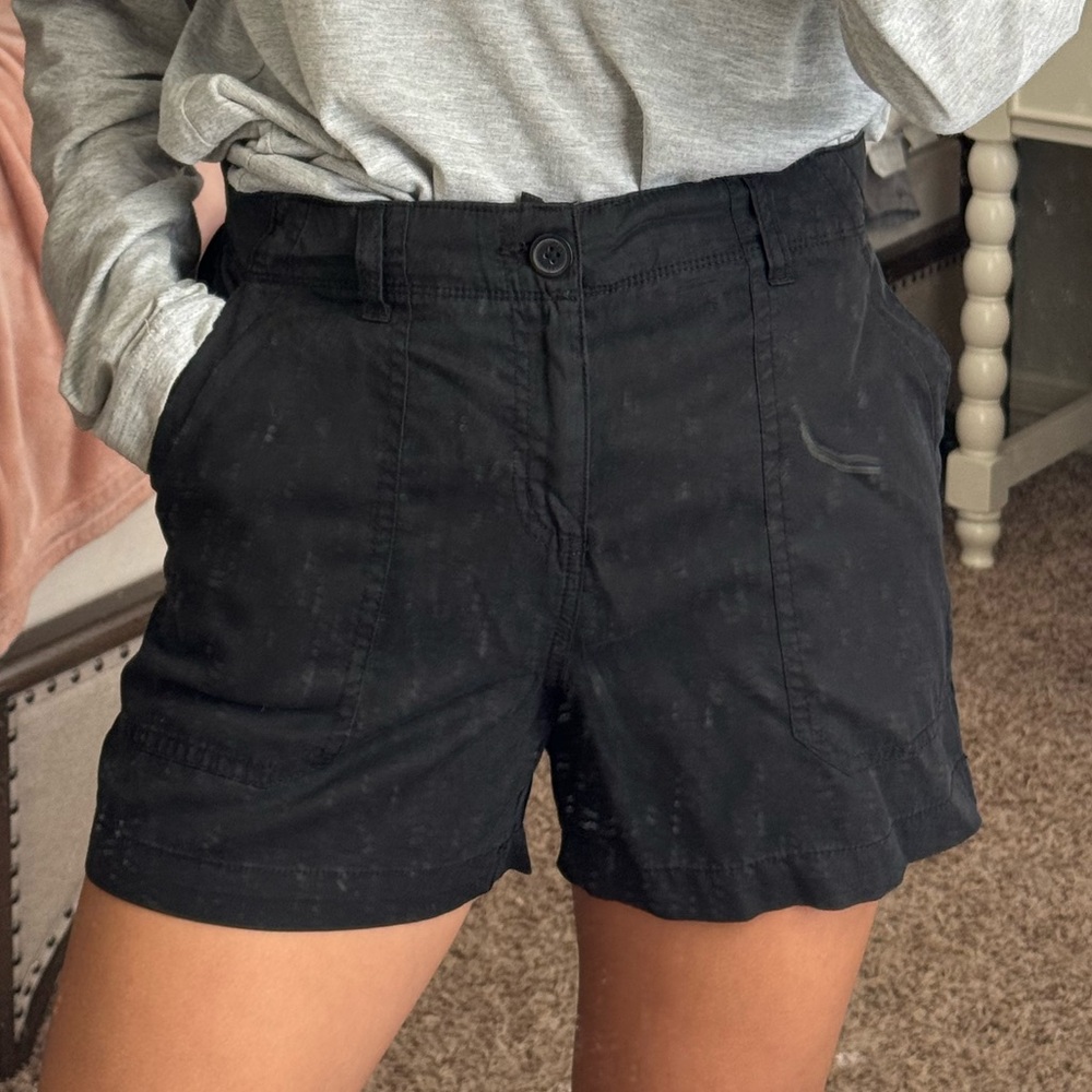 Women's Black Cargo Shorts